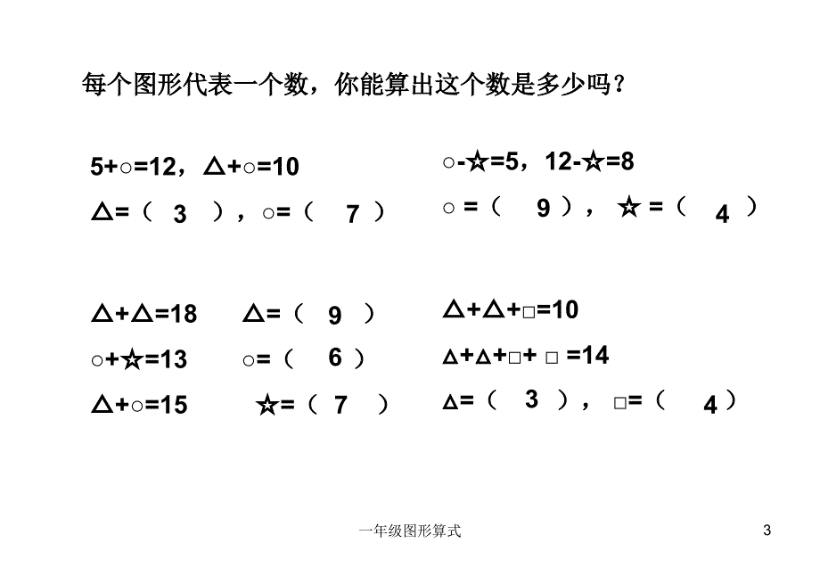 一年级图形算式_第3页