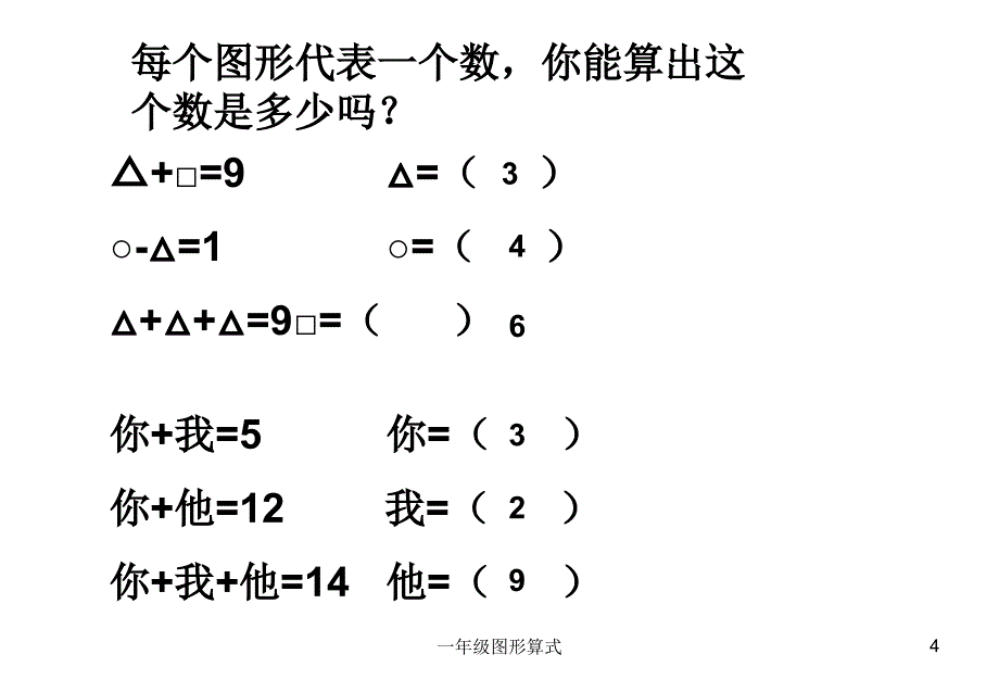 一年级图形算式_第4页