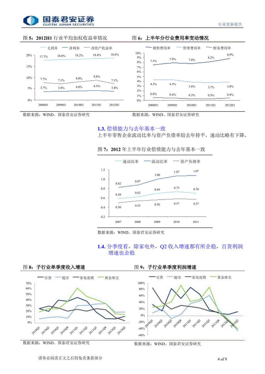 批零贸易业半年报业绩汇总分析：上半年行业增收不增利细分行业差异大0905_第4页