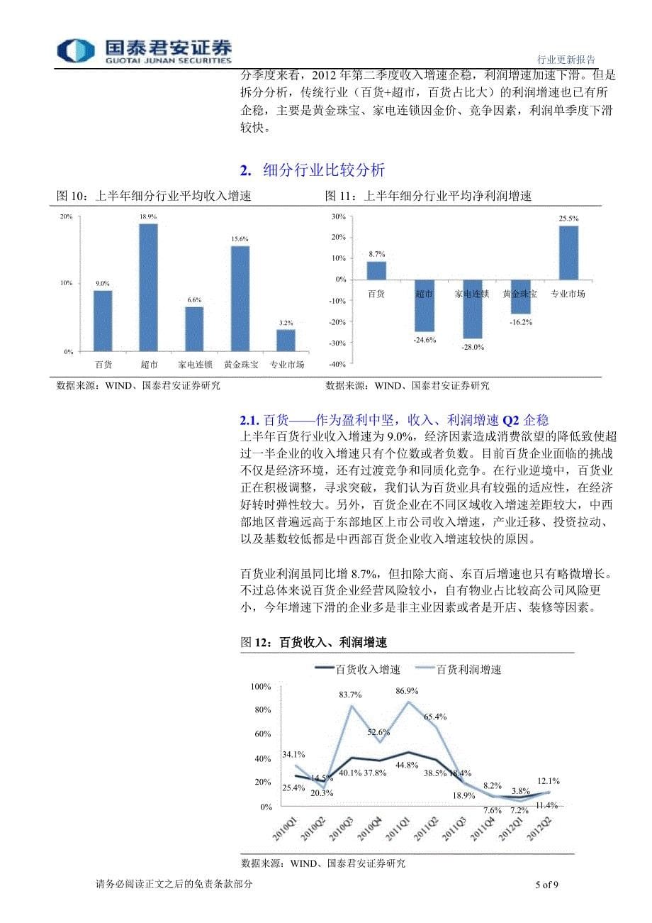 批零贸易业半年报业绩汇总分析：上半年行业增收不增利细分行业差异大0905_第5页