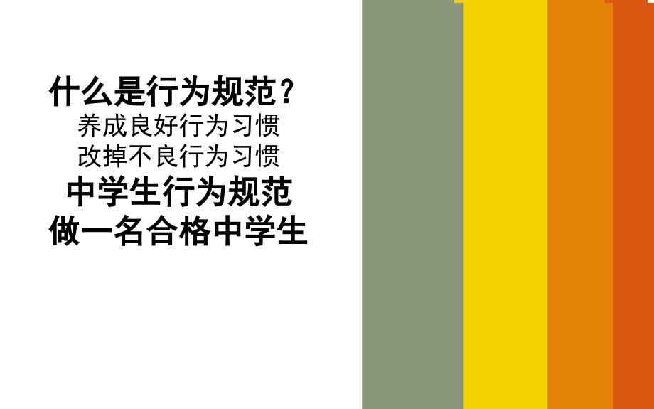 日常行为习惯养成教育主题班会课件_第3页