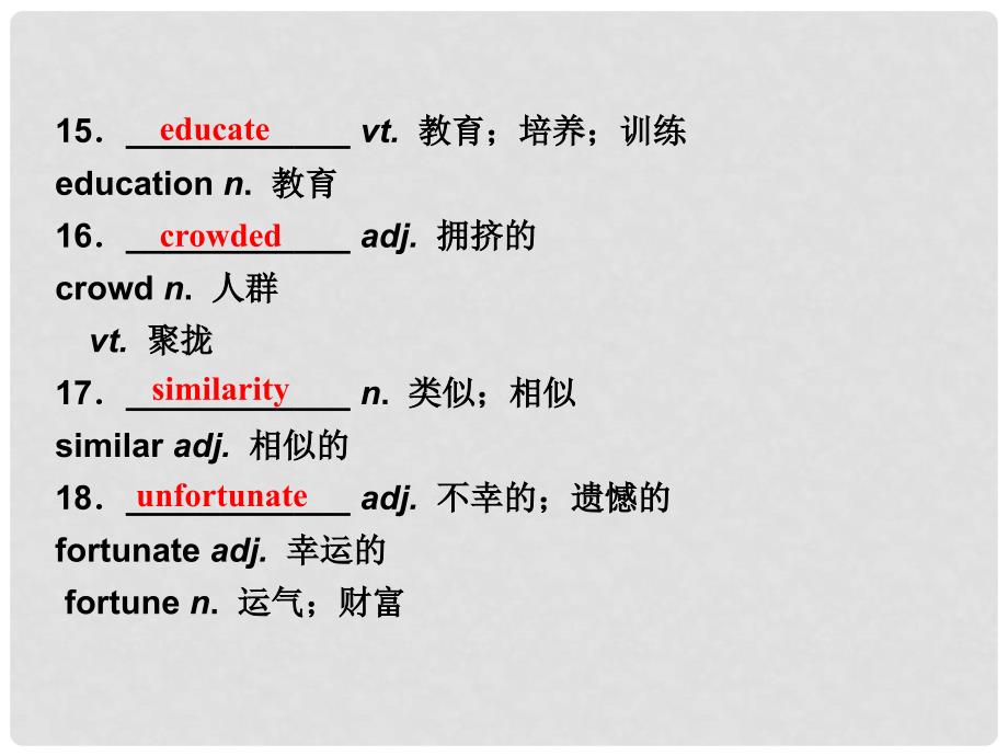 山西省运城市康杰中学高考英语 基础考点聚焦 Module 2 Developing and Developed Countries复习课件 外研版必修3_第4页