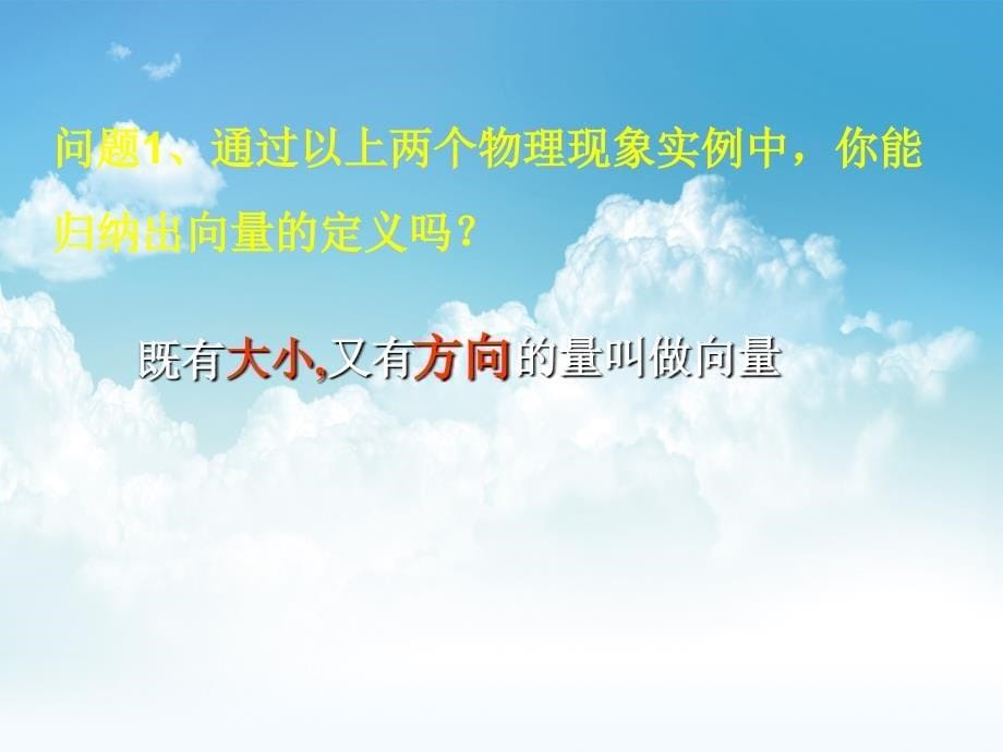 新编北师大版数学必修四：2.1从位移、速度、力到向量ppt课件2_第5页
