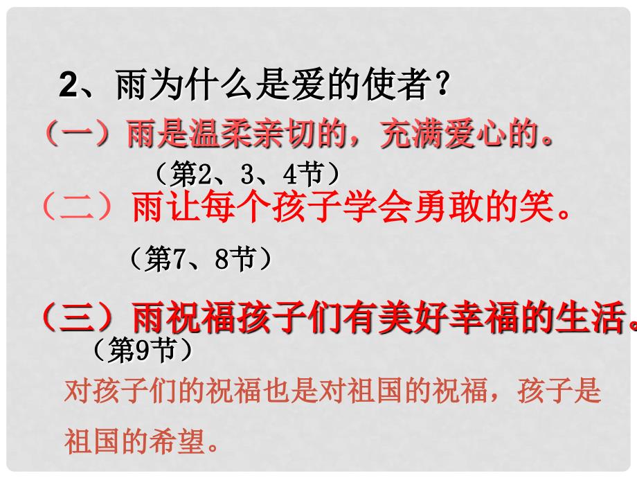 湖南省迎丰镇九年级语文上册 第一单元 2雨说课件2 新人教版_第3页