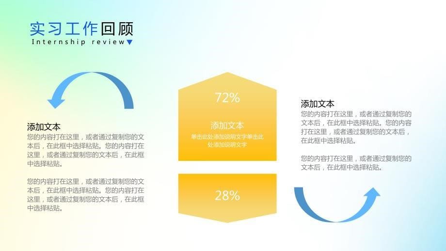 弥散风渐变实习转正工作报告PPT模版_第5页