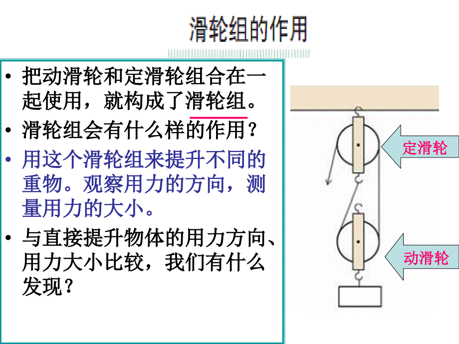 教科版科学六年级上册《滑轮组》PPT_第3页