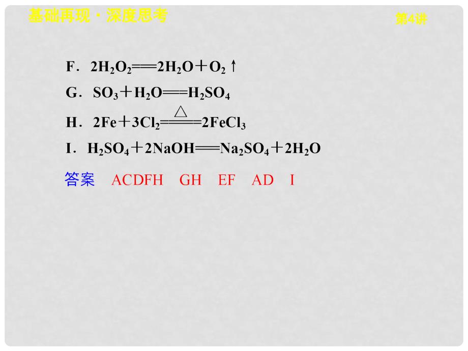 高考化学大一轮复习讲义 第二章 第4讲 氧化还原反应的基本概念和规律课件_第4页