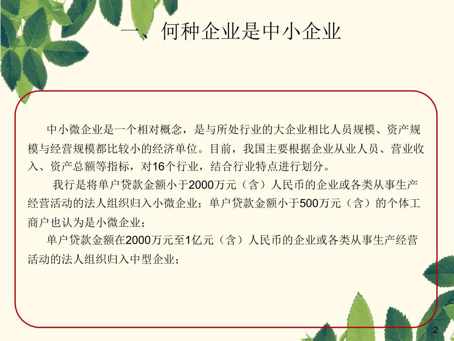 信贷考试指导培训中小企业业务_第2页