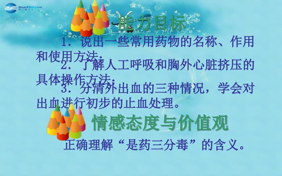 海南省海口市第十一中学八年级生物下册 第八单元 第二章 用药和急救课件 新人教版_第3页