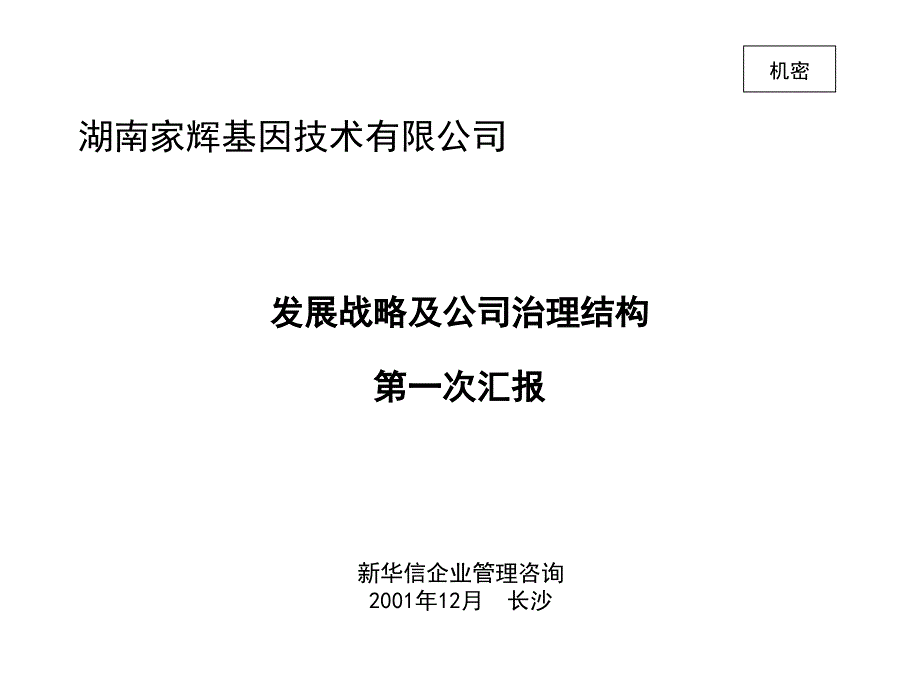 XX发展战略及公司治理结构第一次汇报_第1页