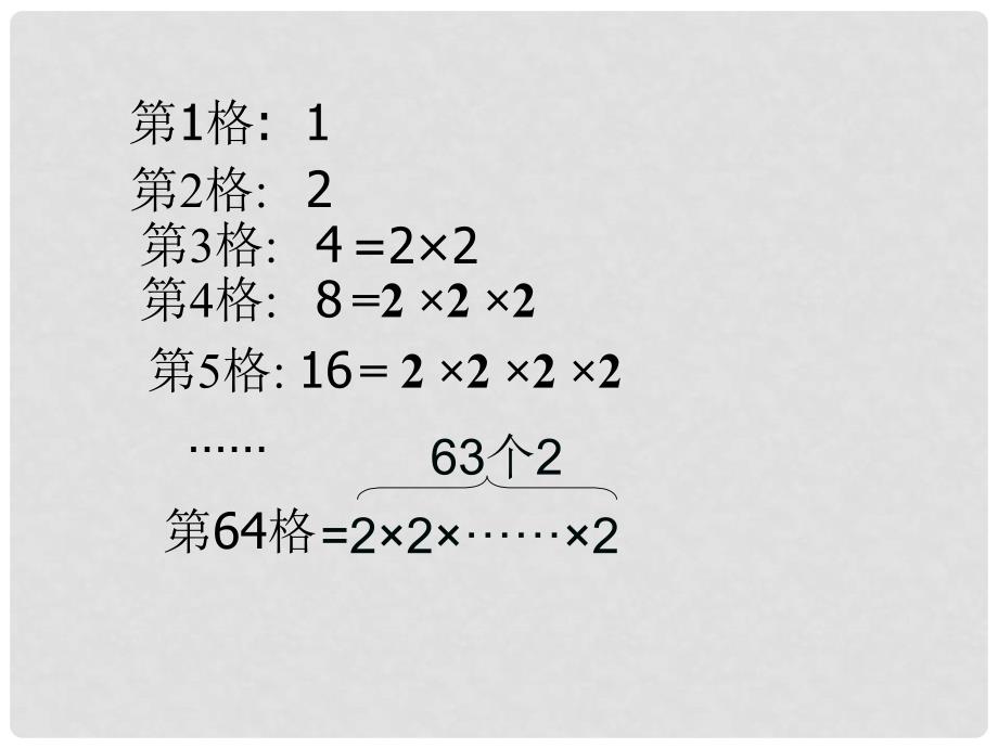 浙江省永嘉县大若岩镇七年级数学上册 2.5 有理数的乘方（1）课件 浙教版_第4页