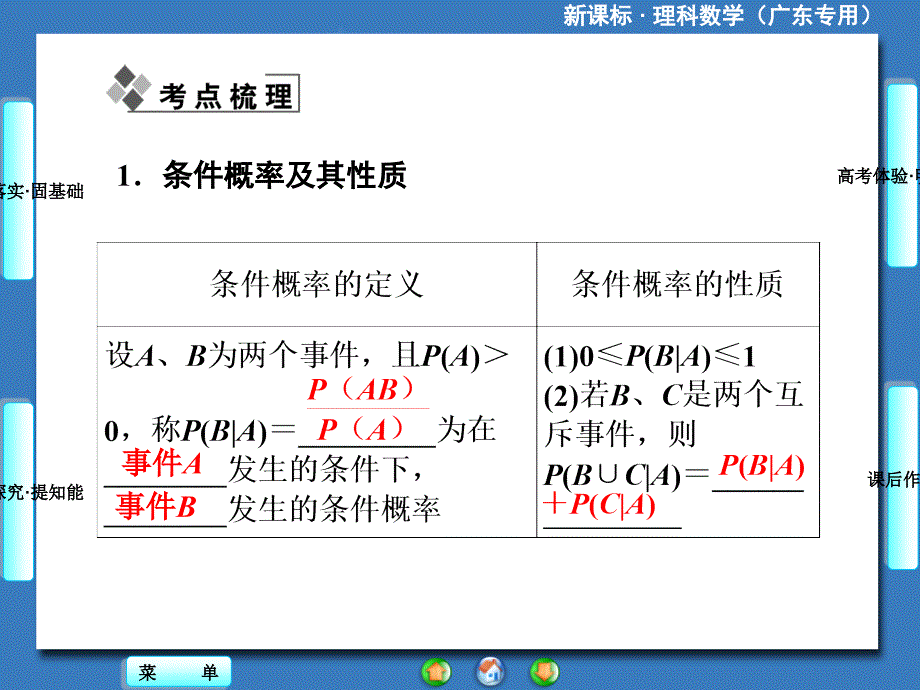 2014届高三人教A版数学(理)一轮复习课件：第10章第8节二项分布及其应用.ppt_第2页