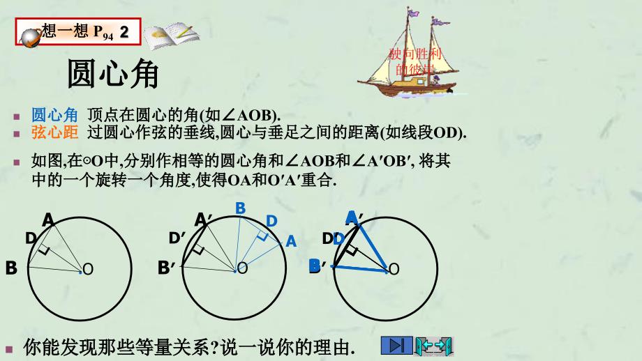 圆的对称性3圆心角弧弦弦心距之间的关系(3)课件_第3页