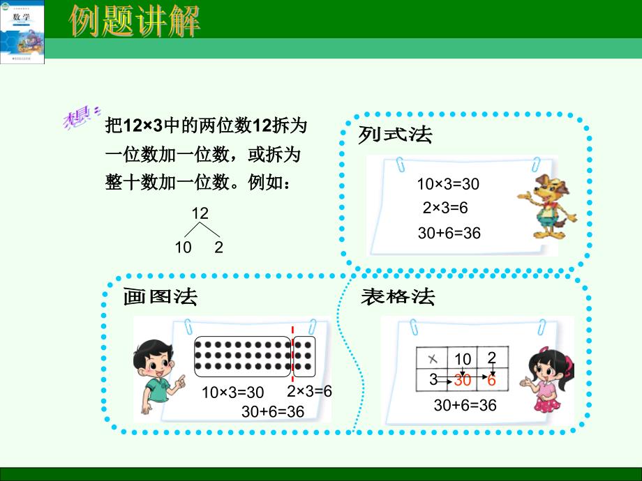 小学数学第五册第四单元北师大版两位数乘以一位数的口算_第4页