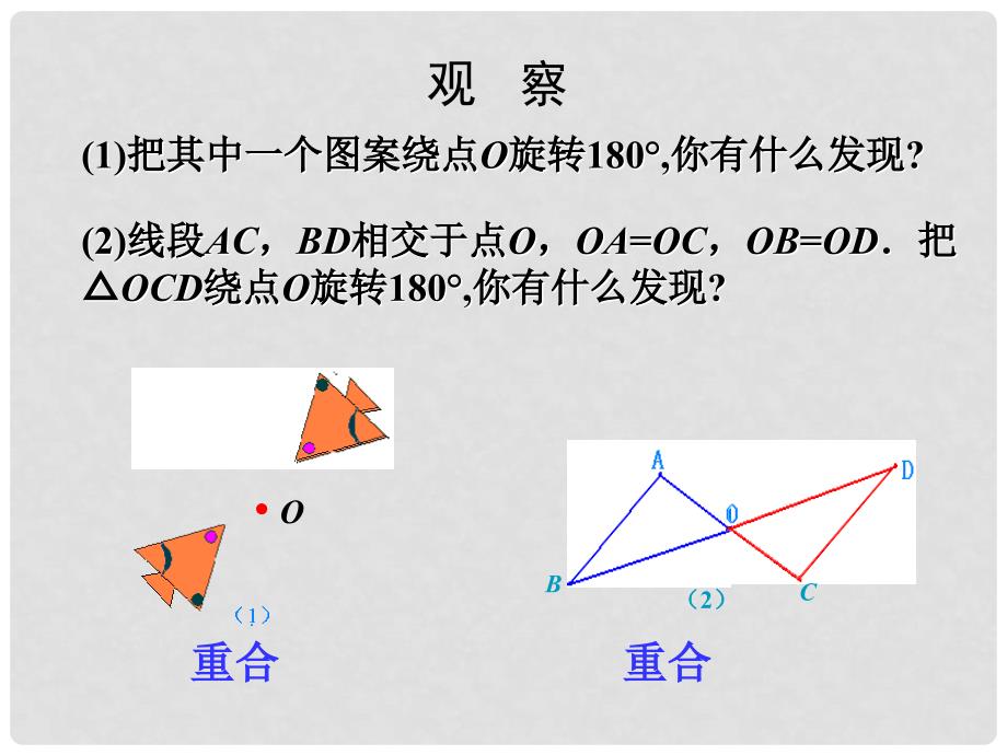 陕西省山阳县城关镇第一初级中学九年级数学上册《23.2 中心对称》课件 新人教版_第2页