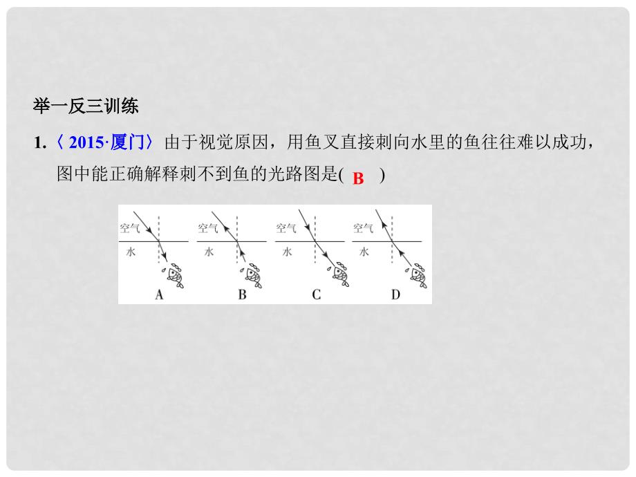 中考物理总复习 第三章 光的折射、光的散射课件_第4页