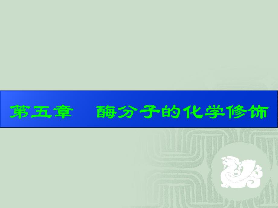 酶工程 5化学修饰_第1页