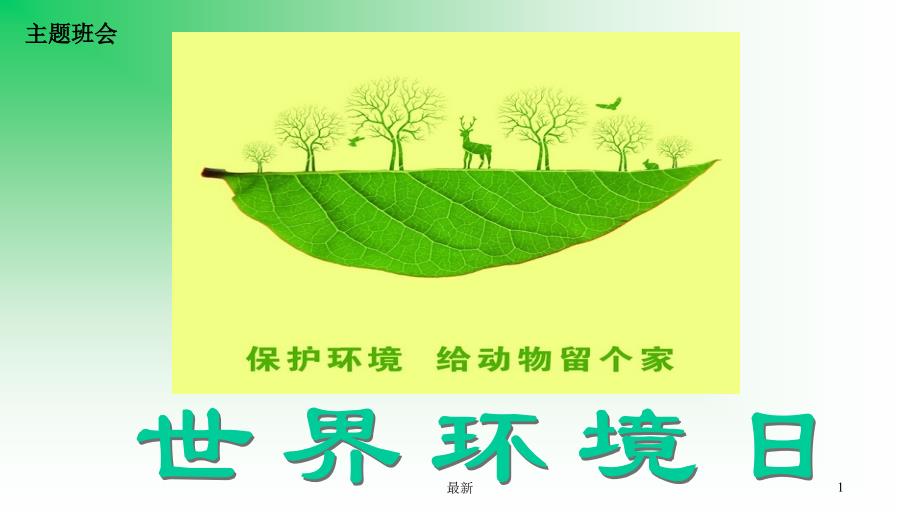 详细版班会环保主题班会PPT课件.ppt_第1页