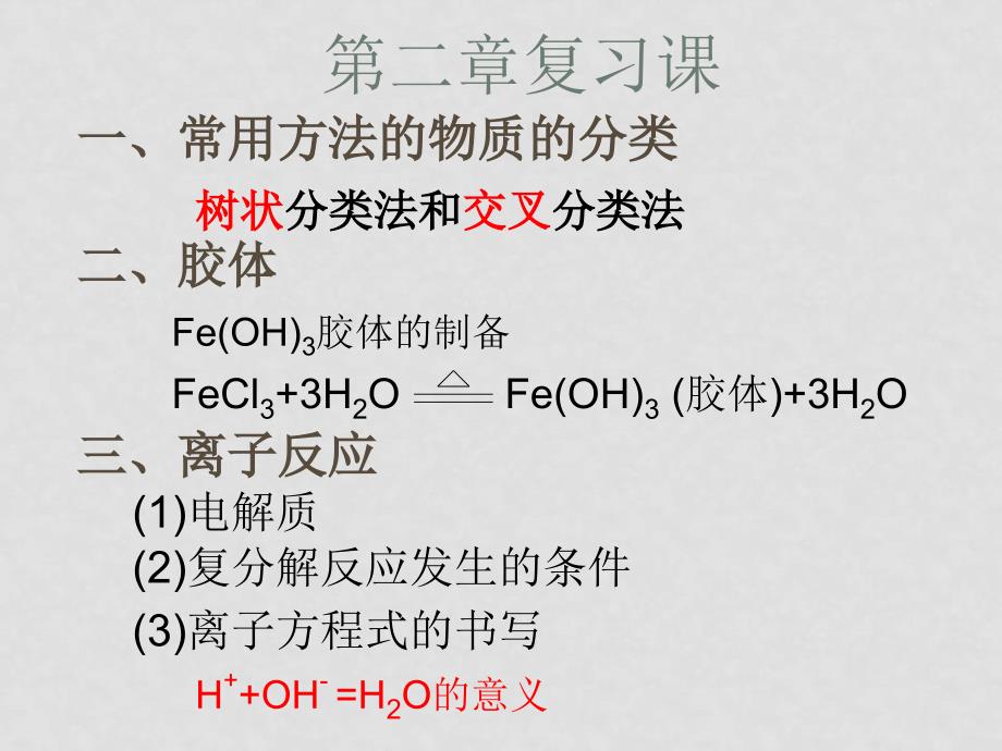 第二章化学物质及其变化复习篇_第1页