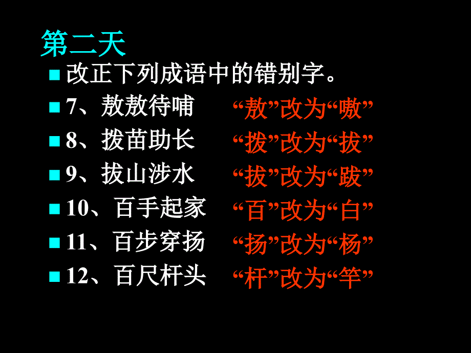 《成语改错字训练》PPT课件.ppt_第3页