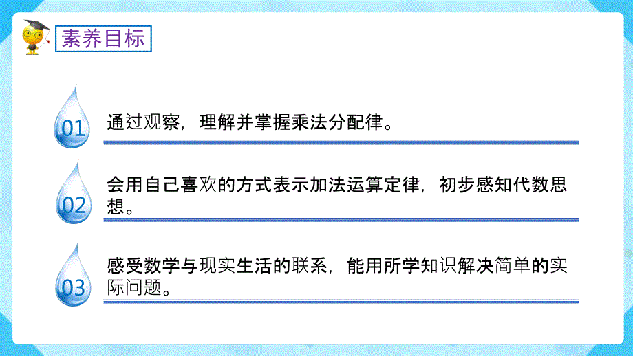 3-5《乘法分配律 (例7)》课件 四年级下册数学核心素养目标（人教版）_第2页