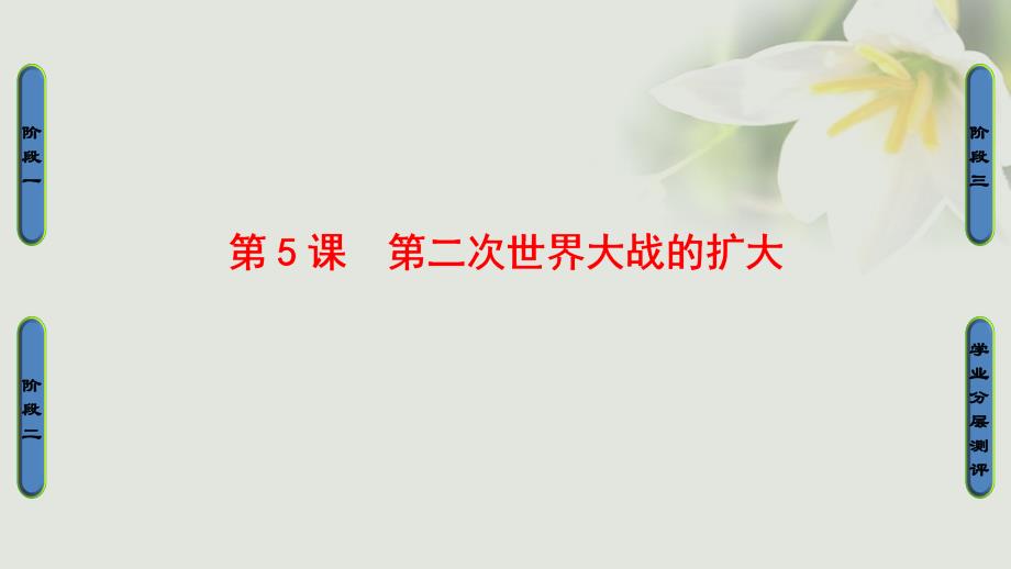 2023-2023学年高中历史 第3单元 第二次世界大战 第5课 第二次世界大战的扩大课件 新人教版选修3_第1页