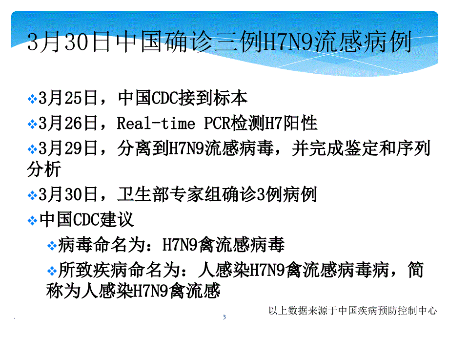 人感染H7N9禽流感诊疗与防控PPT文档资料_第3页