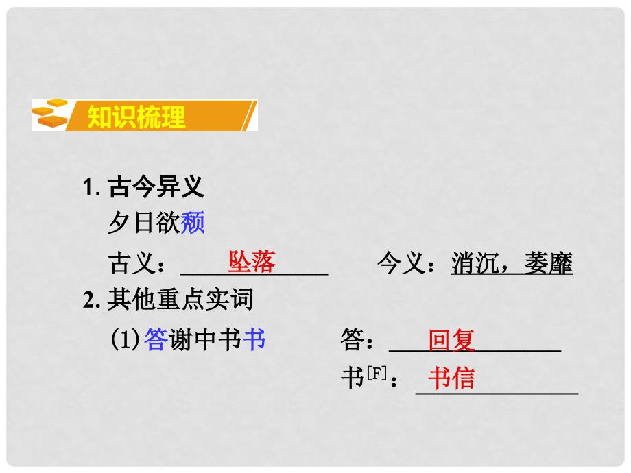 湖南省中考语文 第二部分 古诗文阅读 专题一 文言文阅读 八 答谢中书书课件 语文版_第2页