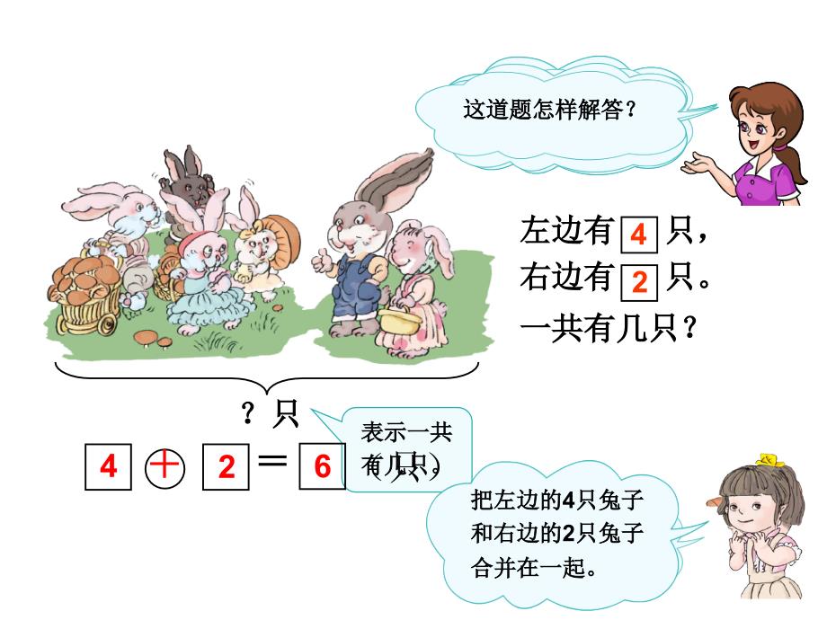 一年级上册《6、7的加减法应用》课件_第2页