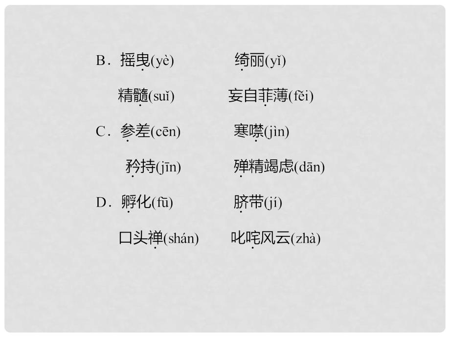 四川省中考语文 第1讲 字音与字形复习课件_第3页