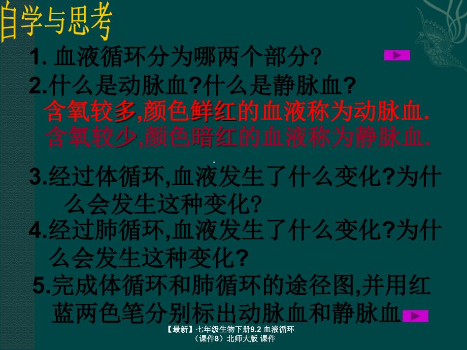 最新七年级生物下册9.2血液循环课件8北师大版课件_第4页