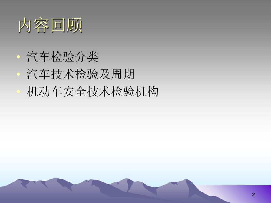 汽车法规课件5汽车检验标准_第1页