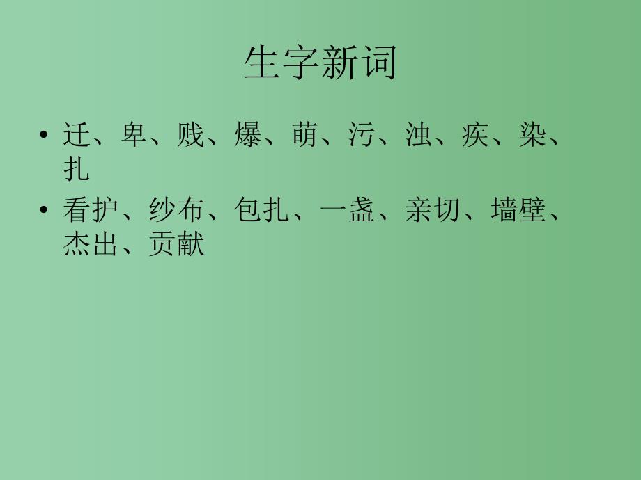 五年级语文下册 第3单元 12《提灯女神》课件9 语文S版_第4页