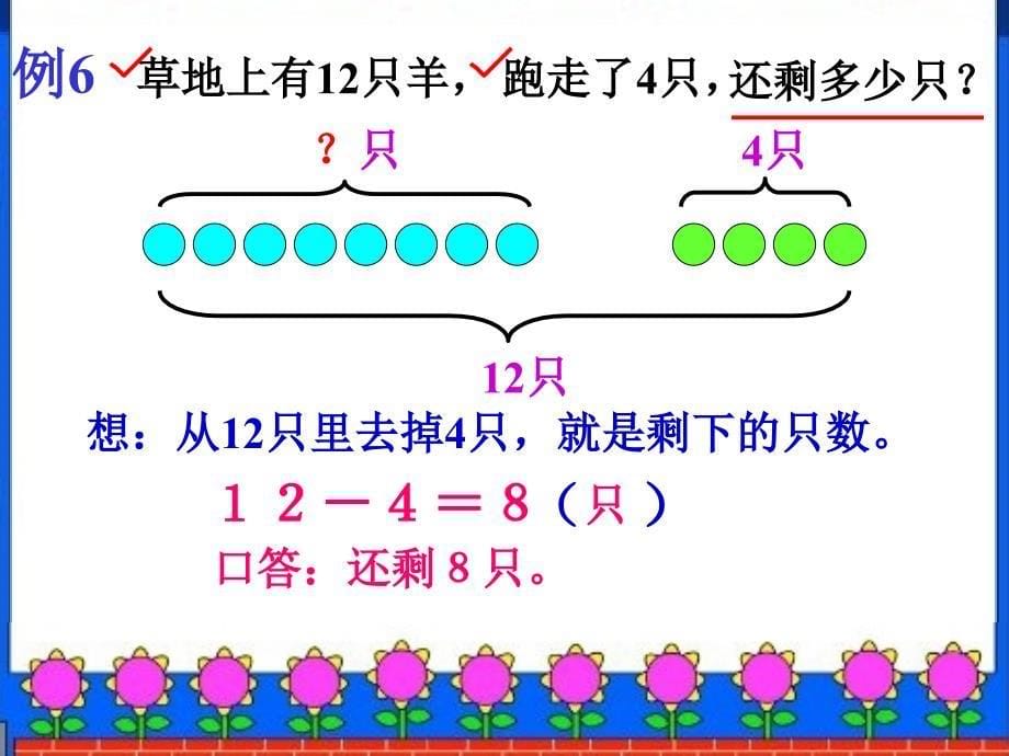 人教版小学一年级数学求总数、求剩余的应用题.ppt_第5页