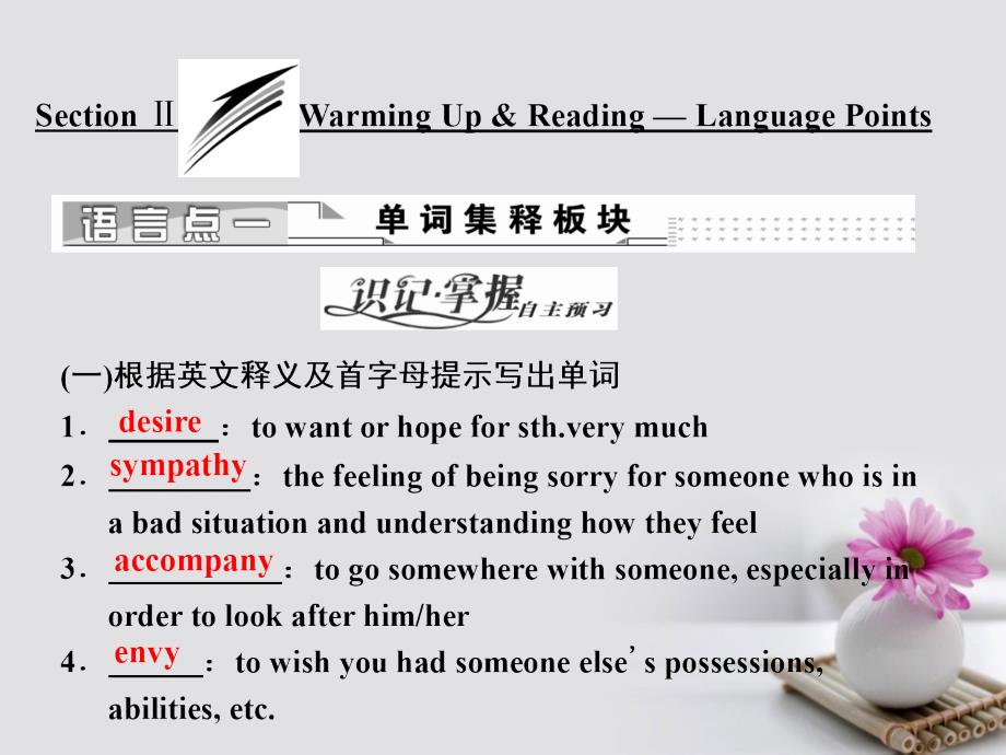 英语 Unit 2 Robots Section Ⅱ Warming Up ReadingLanguage Points 新人教版选修7_第1页