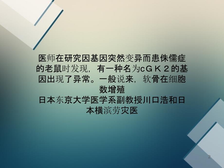 日本发现控制老鼠身长和骨折痊愈的基因_第2页