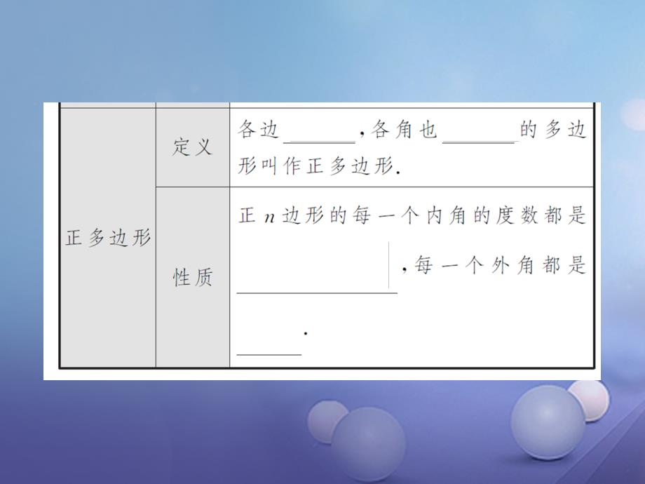 湖南省2023版中考数学 第一轮 基础知识夯实 第五章 四边形 第一节讲义课件_第3页