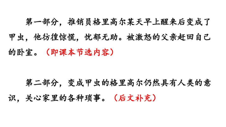 《变形记》 统编版高中语文必修下册学年_第4页