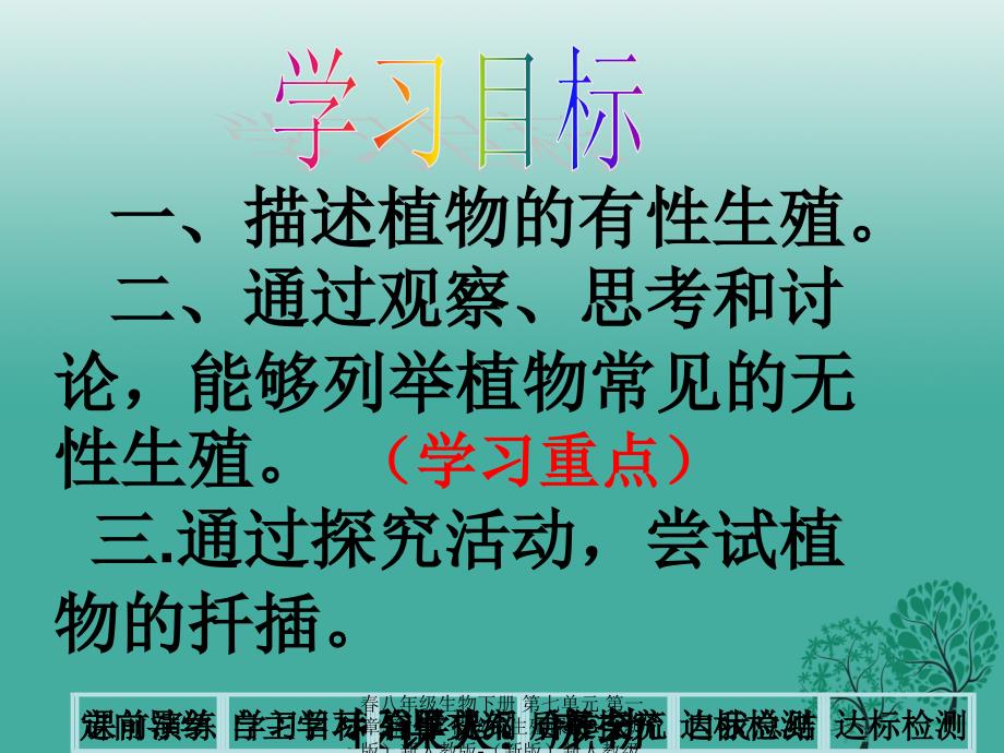 最新八年级生物下册第七单元第一章第一节植物的生殖3_第2页