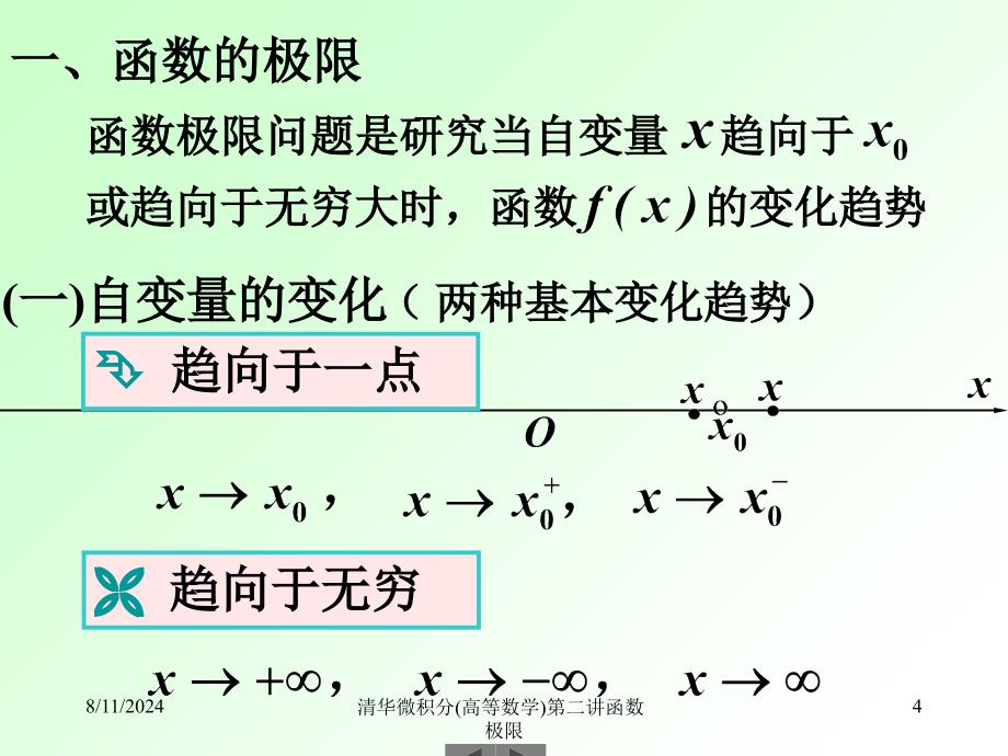 清华微积分(高等数学)第二讲函数极限课件_第4页