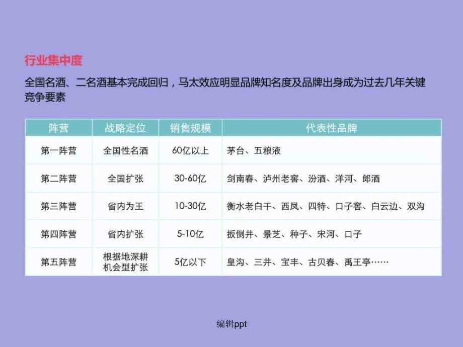 201x年古井年份原浆营销战略汇报生产经营管理经管营销专业资料_第5页