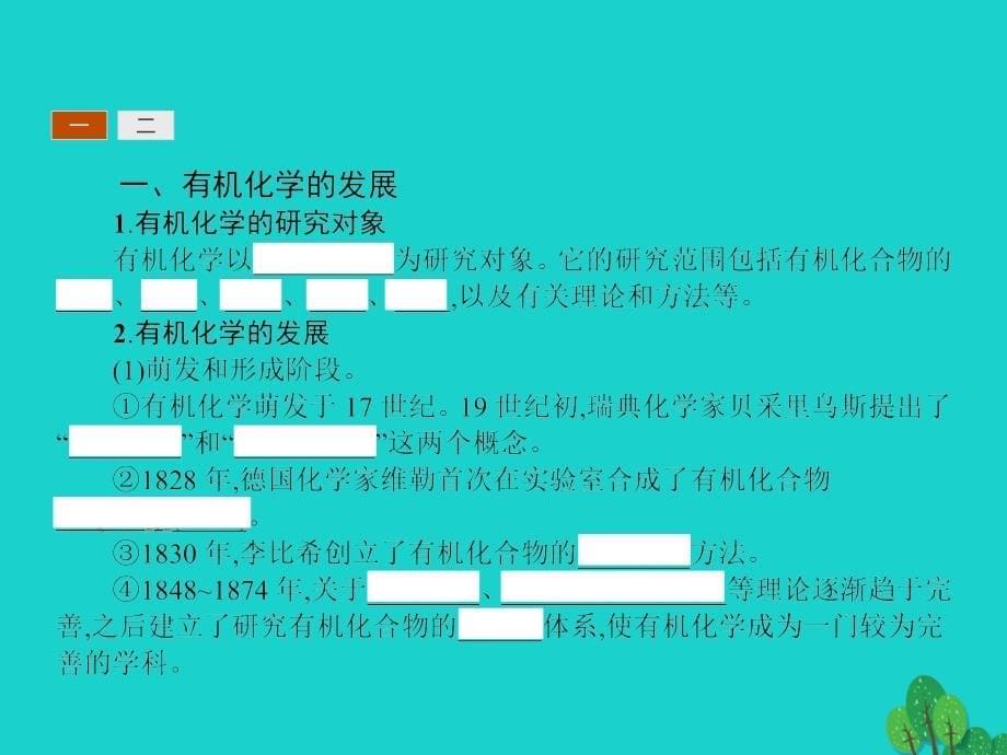 2023-2023学年高中化学 第一章 有机化合物的结构与性质 1.1.1 有机化学的发展 有机化合物的分类课件 鲁科版选修5_第5页