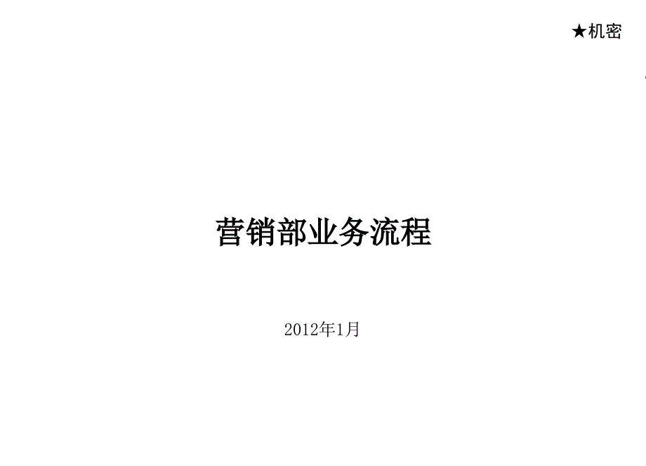 2012房地产公司营销部业务流程.ppt_第1页