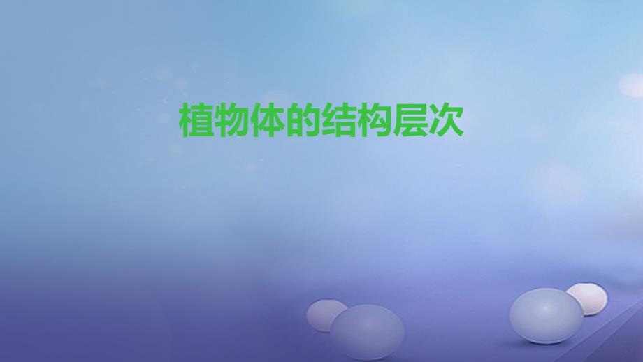 2023-2023学年七年级生物上册 2.2.3 植物体的结构层次课件 （新版）新人教版_第1页