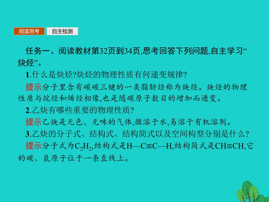 2023-2023学年高中化学 第二章 烃和卤代烃 2.1.2 炔烃　脂肪烃的来源及其应用课件 新人教版选修5_第3页