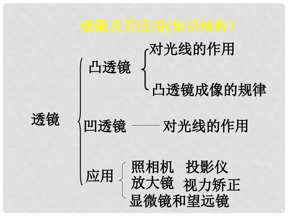 中考物理 第三章 透镜及其应用复习课件_第2页