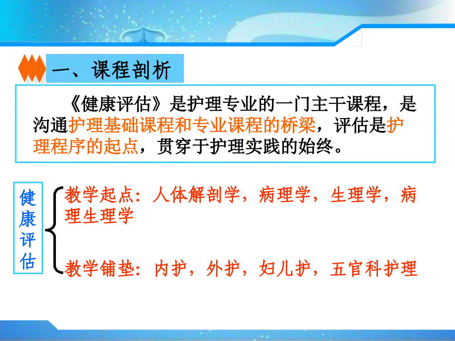 《健康评估说课》PPT课件_第3页