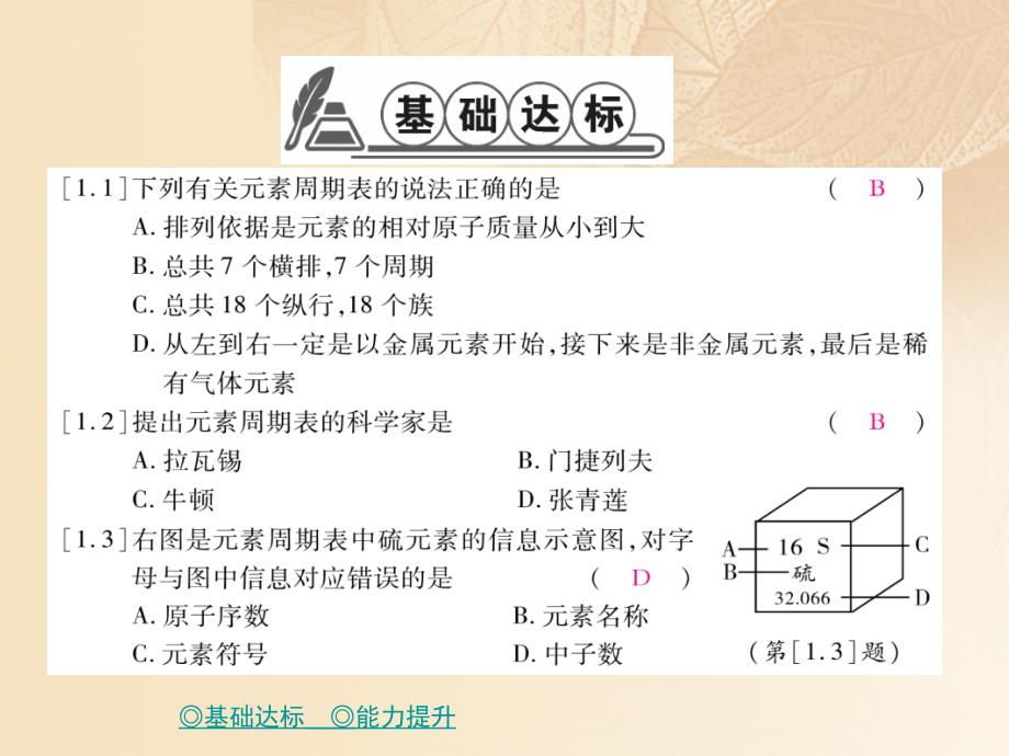 2023秋九年级化学上册 第3单元 课题3 元素 课时2 元素周期表课件 （新版）新人教版_第2页