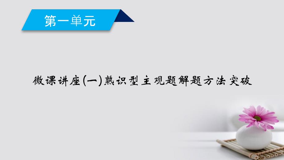 2023-2023学年高中政治 微课讲座1 认识型主观题解题方法突破课件 新人教版必修2_第1页