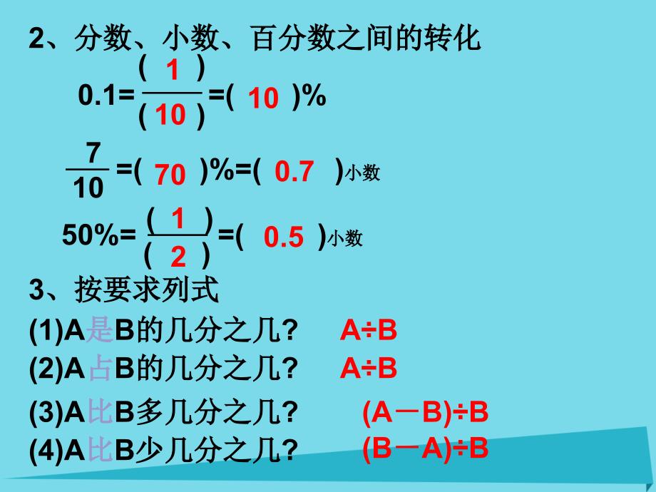 2023秋六年级数学上册 第七单元 百分数的应用一课件2 北师大版_第4页